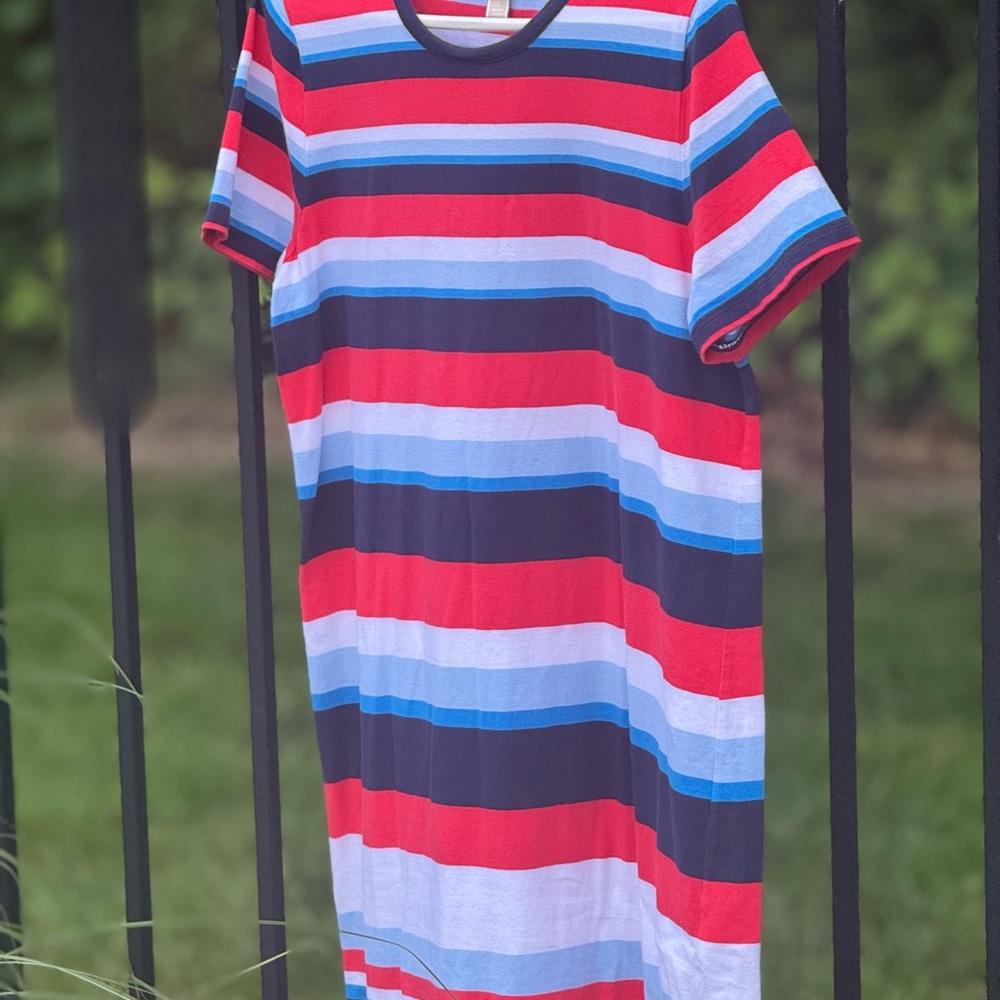 Michael Kors Red and Blue mini dress